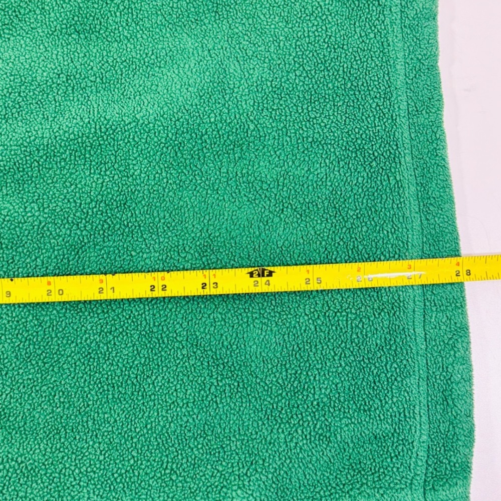 Polo Ralph Lauren Green Fleece Vest Men's Size M Full Zip Pony Logo Side Pockets - Picture 8 of 9